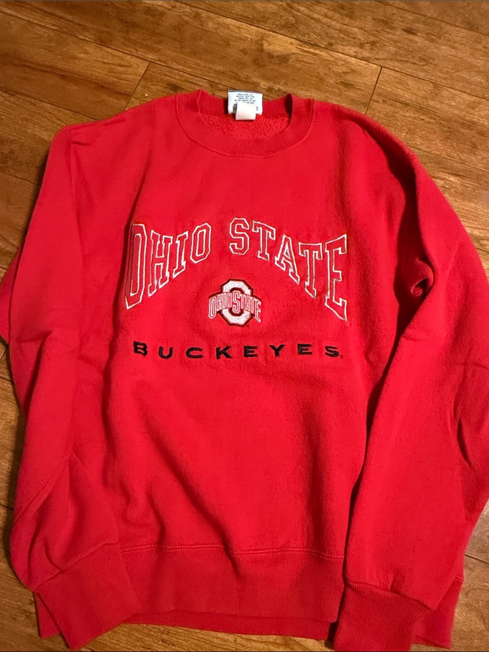 Vintage Lee Red Ohio State Crewneck Sweatshirt